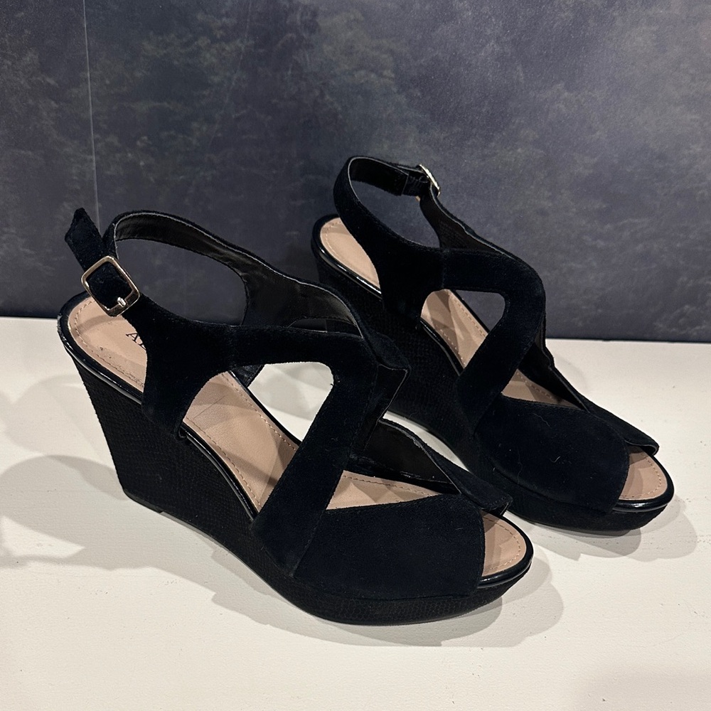 Alfani Black Wedge Sandals